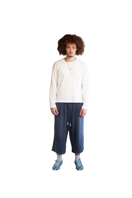waffle sweatshorts (indigo)