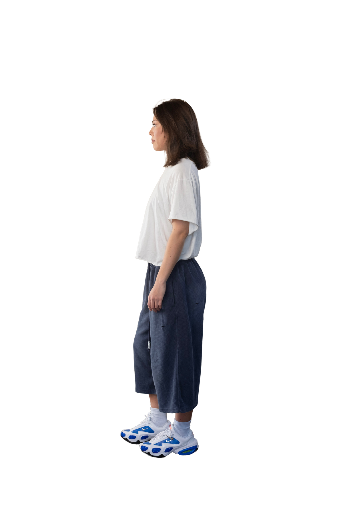 waffle sweatshorts (indigo)